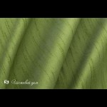 Припудренная зелёная ткань под дикий шёлк