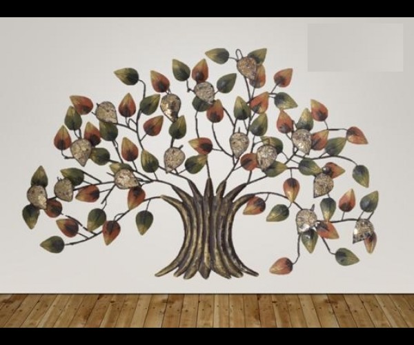 Настенный декор из металла « Мозаичное дерево»