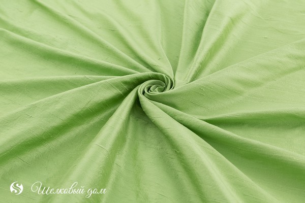 Ярко-зеленый дикий шелк
