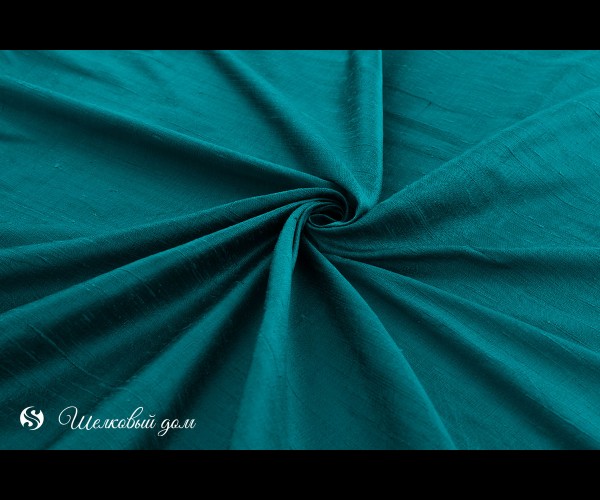 Ярко-сине-зеленый дикий шелк